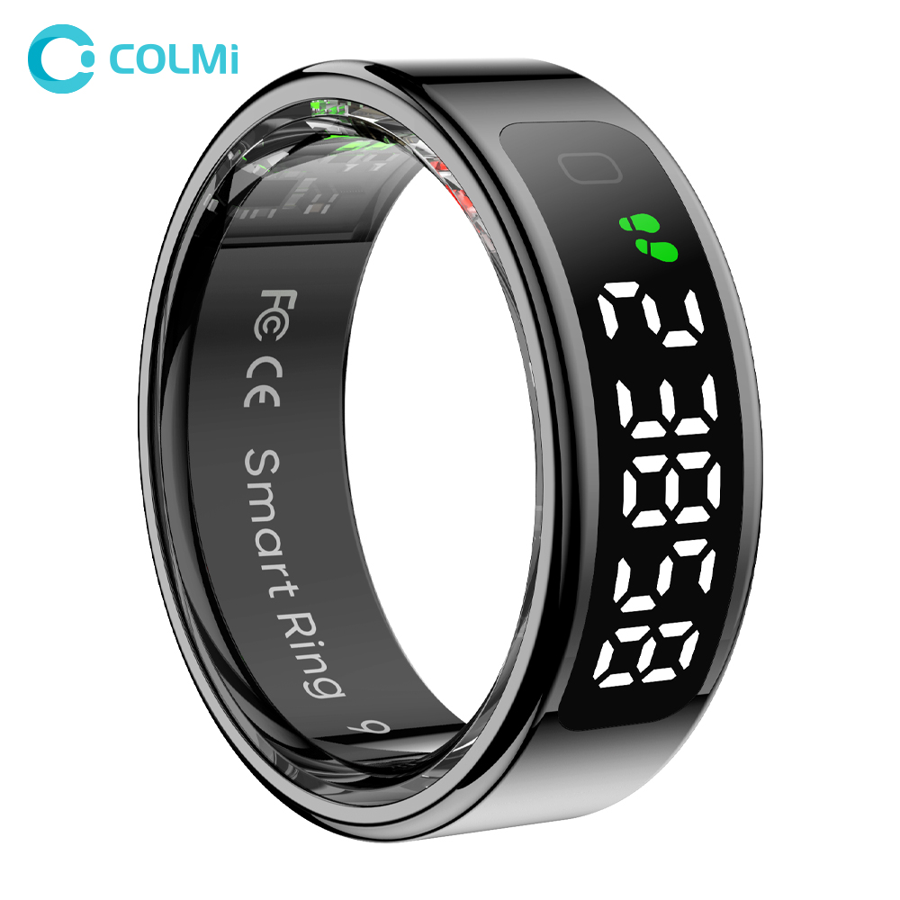 Smart Ring Health Tracker Heart Rate Sleep - COLMI R12 Smart Ring with Display