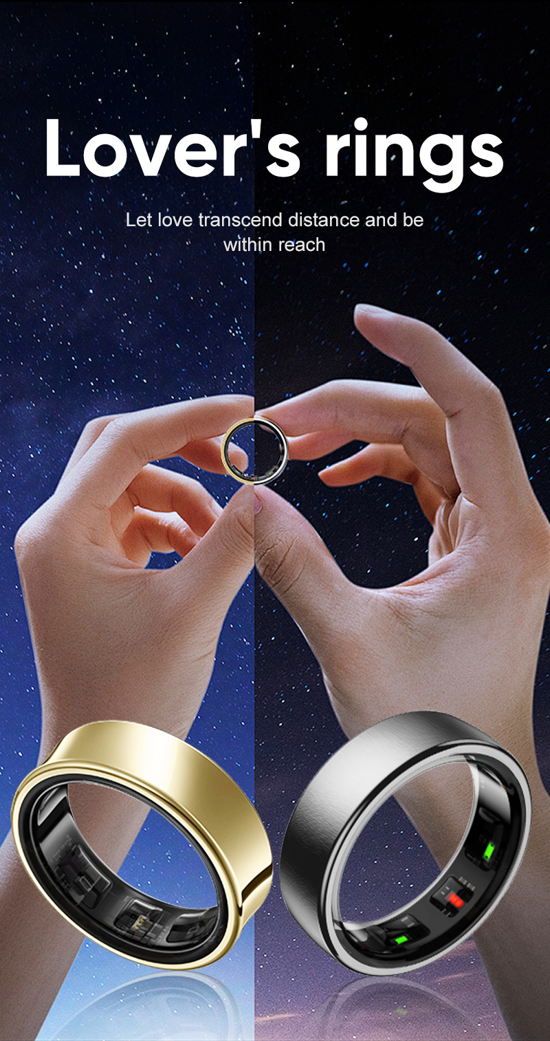 2025 Men Women Smart Ring Heal - Smart Ring Blood Oxygen Temperature Sensor recension och pris