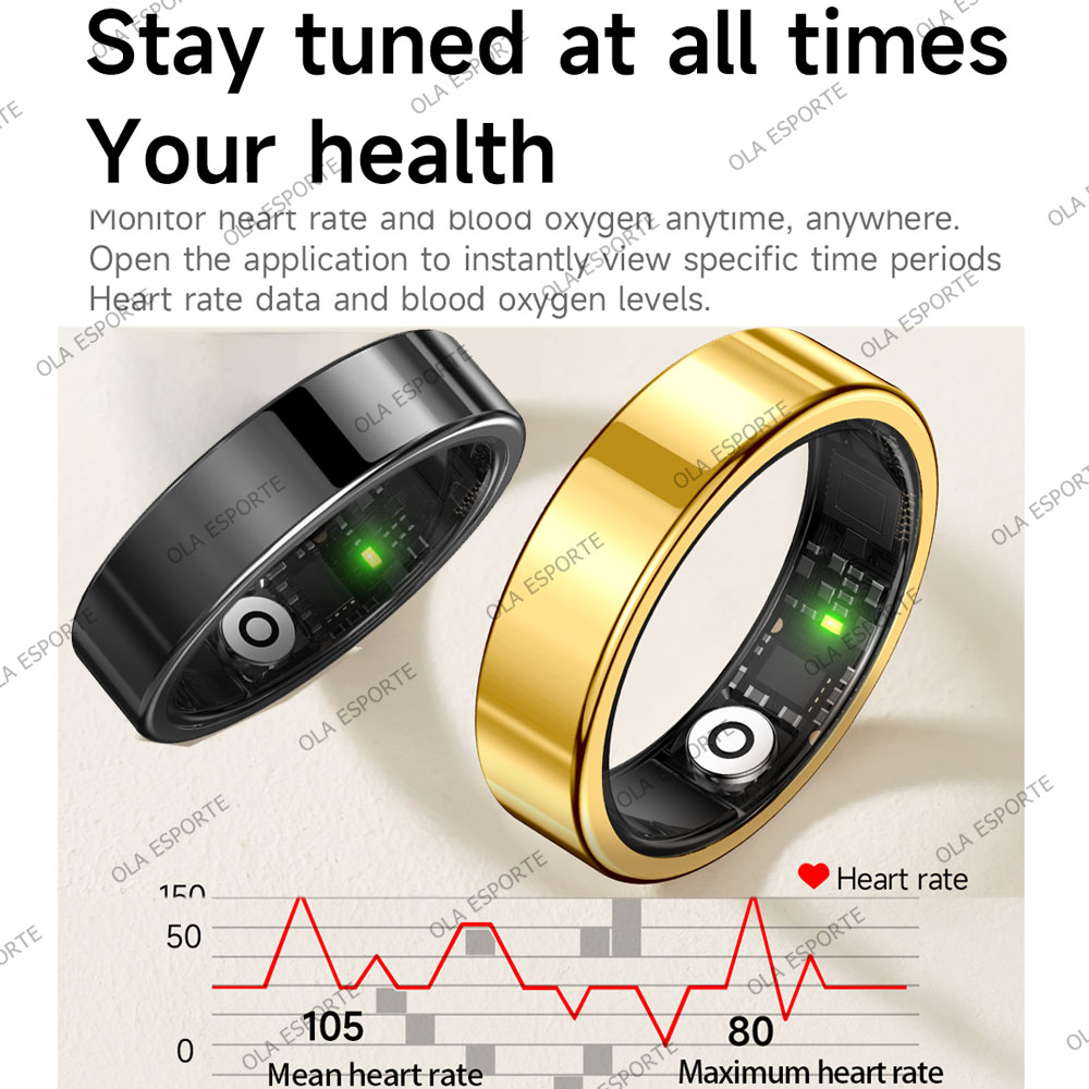 2026 New Smart Ring Heart Rate - Smart Ring Health Tracker Heart Rate Sleep recension och pris