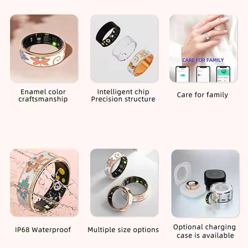 20mAh R18 Smart Ring Color Ena - Smart Ring Step Calorie Fitness Monitor recension och pris
