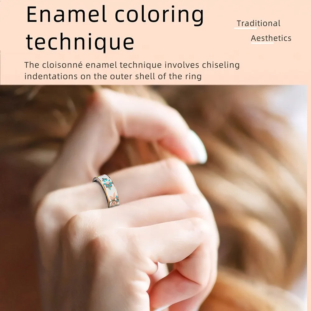 MoriTech China Enamel Gold Sma - Smart Ring Step Calorie Fitness Monitor recension och pris