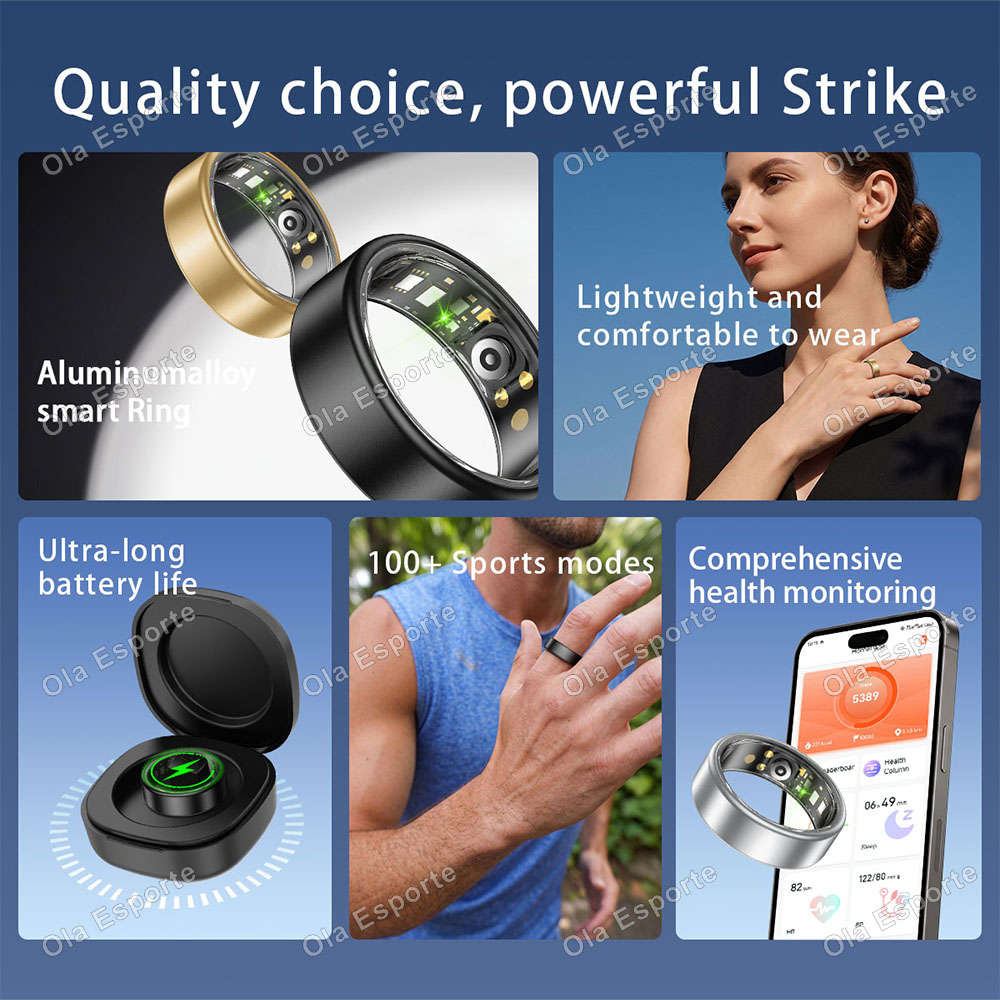 Smart Ring For Men Women Heart - Smart Ring Step Calorie Fitness Monitor recension och pris