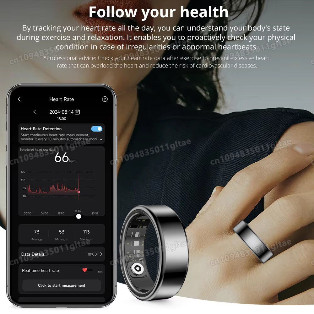 R10 Smart Ring With Charging C - Smart Ring Health Tracker Heart Rate Sleep recension och pris