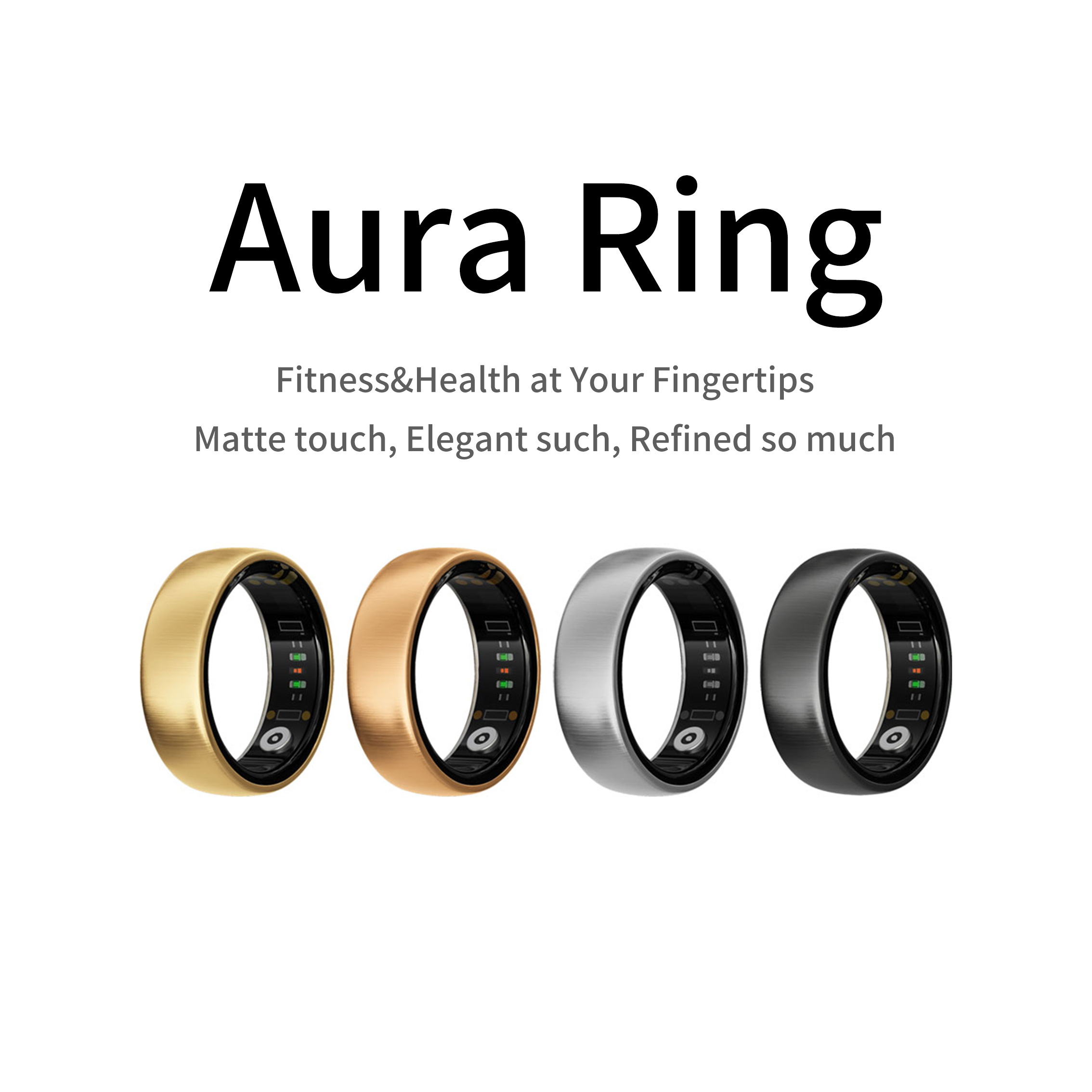 AURA Matt Smart Ring Fitness S - Smart Ring Health Tracker Heart Rate Sleep recension och pris