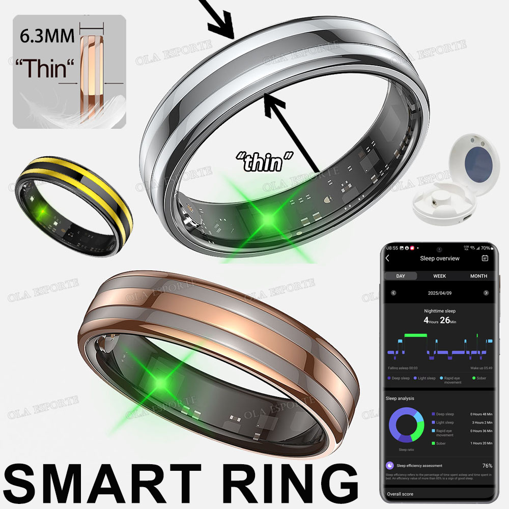 Gesture Sensing Smart Ring Out - Smart Ring Health Tracker Heart Rate Sleep recension och pris