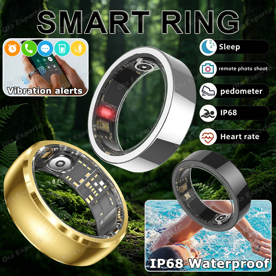 Upgraded Vibration Reminder Sm - Smart Ring Health Tracker Heart Rate Sleep recension och pris