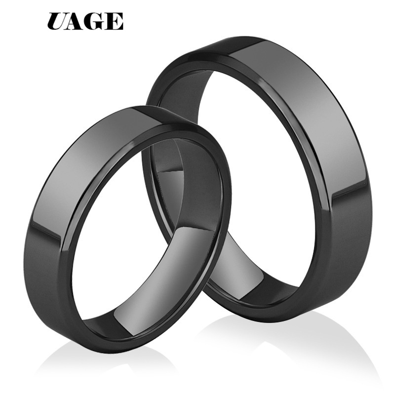 UAGE  High Quality Titanium St - Smart Ring Stainless Steel Black Gold recension och pris