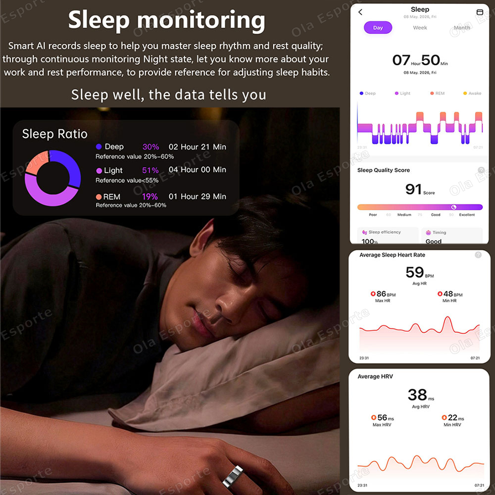 2026 Smart Ring Fitness Tracke - Smart Ring Step Calorie Fitness Monitor recension och pris