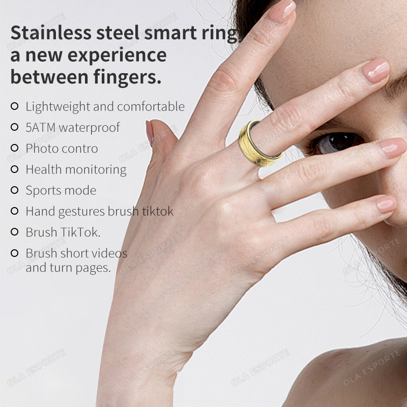 Stainless Steel Smart Ring Wat - Smart Ring Health Tracker Heart Rate Sleep recension och pris