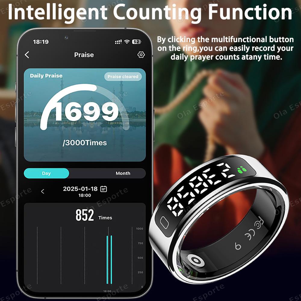 New Count Smart Ring Charging  - Smart Ring Health Tracker Heart Rate Sleep recension och pris