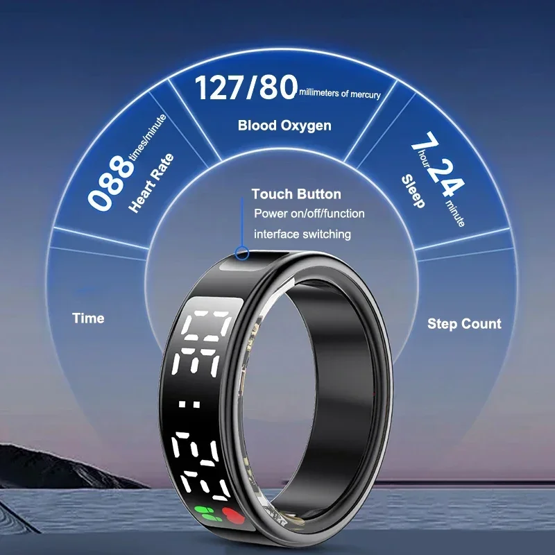 Smart Ring For Men Women Multi - Smart Ring Health Tracker Heart Rate Sleep recension och pris